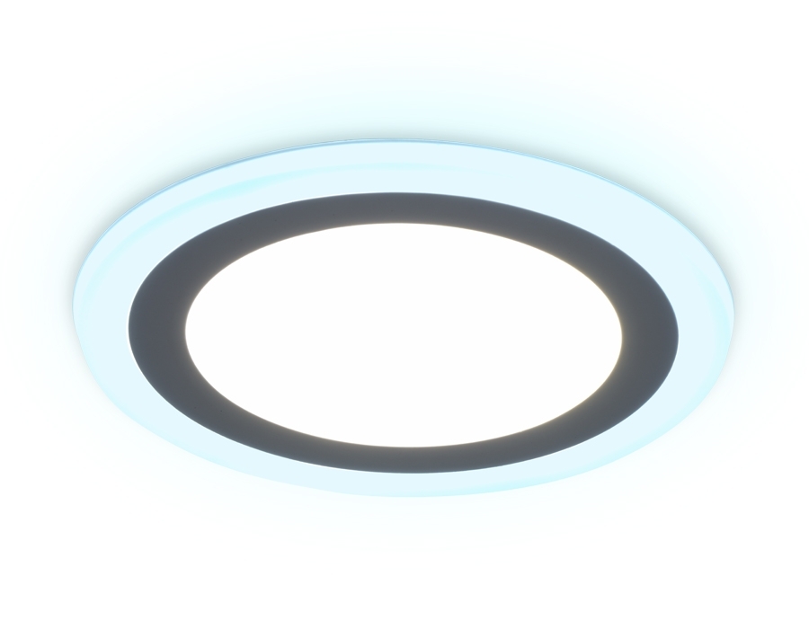Встраиваемый cветодиодный светильник Ambrella light DCR365 12W+4W 4200K/6400K 85-265V D195*28