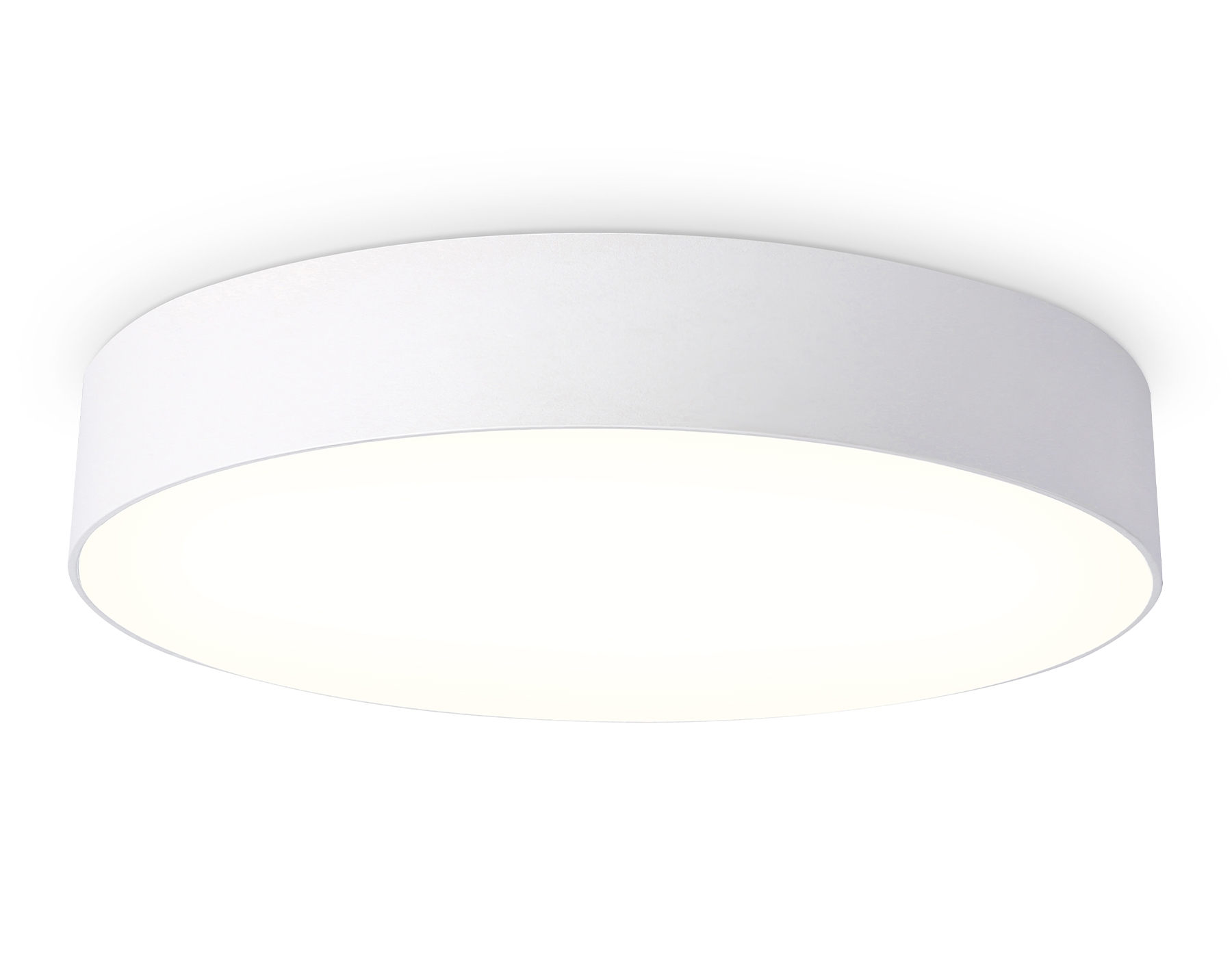 Потолочный светодиодный светильник Ambrella light FV5527 WH белый LED 45W 3000K D400*58 (Без ПДУ)