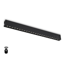 Управляемый светодиодный светильник для шинопровода Magnetic Ambrella light GL1314 BK черный IP20 24W 3000K-6400K 220V 24° 455*25*42 (Без ПДУ)