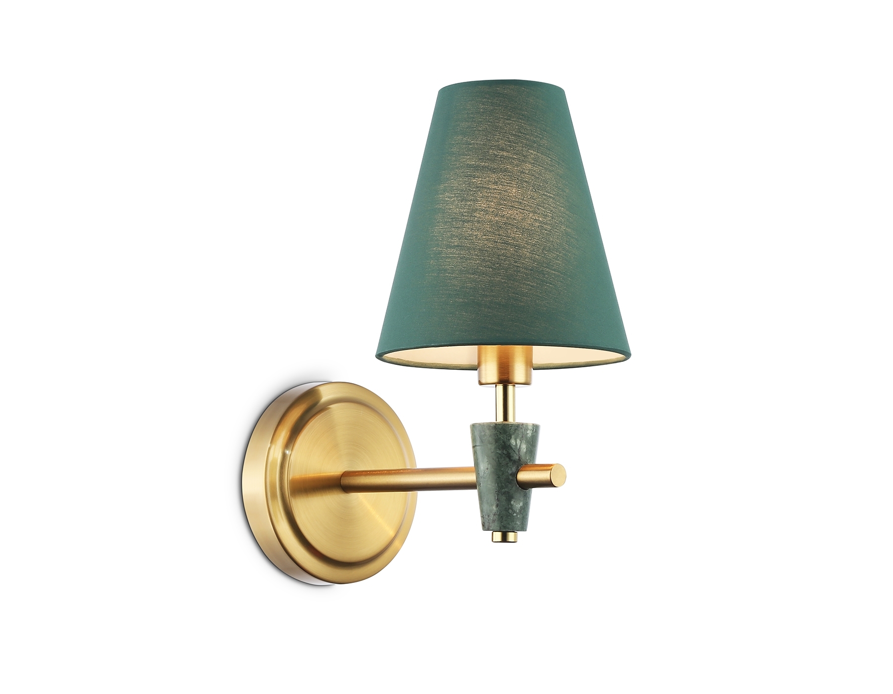 Настенный светильник Ambrella light LH75055 BS/GN латунь/зеленый E14 max 40W 230*140*270