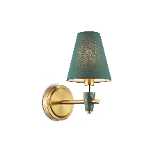Настенный светильник Ambrella light LH75055 BS/GN латунь/зеленый E14 max 40W 230*140*270