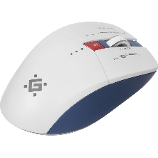 Мышь беспроводная Defender Tisa GM-126 белый/синий, 1600 dpi, радиоканал, Bluetooth, USB, кнопки - 6