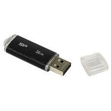 Флешка USB 32Gb Silicon Power Ultima U02 (SP032GbUF2U02V1K), USB 2.0, черный