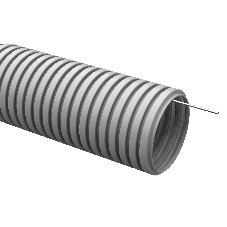 Труба гофрированная ПВХ d16 мм с зондом сер. (уп. 100 м) IEK CTG20-16-K41-100I