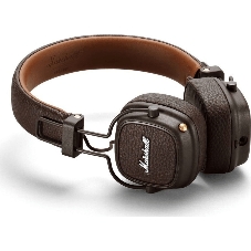 Беспроводные/проводные наушники Marshall Major IV коричневый, накладные, Bluetooth + проводной, беспроводная зарядка, до 80 ч
