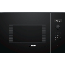 Микроволновая печь встраиваемая Bosch BFL554MB0 черный, 25 л, 900 Вт, переключатели - поворотный механизм/сенсор