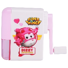 Точилка для карандашей механическая Deli ER10409 Super Wings, 1 отверстие, пластик, ассорти