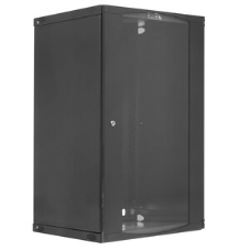 Шкаф настенный Next, 18U 550x450, стеклянная дверь, черный