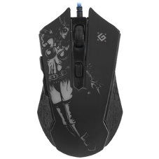 Мышь проводная Defender Sin'Sister GM-933 черный, 7200 dpi, USB, кнопки - 6
