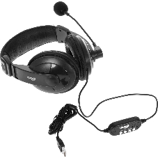 Гарнитура Ritmix RH-540M чёрный, проводная, USB