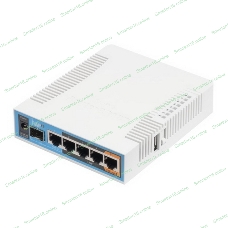 Сетевое оборудование MikroTik RB962UiGS-5HacT2HnT Роутер 2.4+5ГГц, 802.11a/b/g/n/ac, 5x Ethernet 1G, 1x SFP