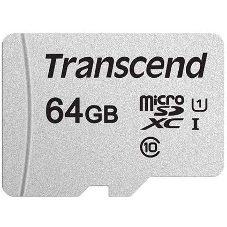 Флеш карта microSD 64Gb Transcend microSDXC Class 10 UHS-I U1, (без адаптера), TLC