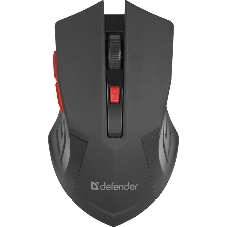 Мышь беспроводная Defender Accura MM-275 красный, 1600 dpi, радиоканал, USB, кнопки - 6