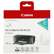 Картридж струйный Canon PGI-72 PBK/GY/PM/PC/CO Multi Pack (510 стр. 5 шт по 14 мл) для Canon PIXMA PRO-10, PRO-10S