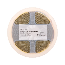 Лента светодиодная Rexant 24В, COB 8Вт/м, 320 LED/м, 3000K, 8мм, 5м, IP20