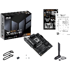 Материнская плата ASUS TUF GAMING B650-E WIFI, AM5, AMD B650, 4xDDR5, 4xSATA, 3xM.2, 1xPCIe 4.0 x16, 1xPCIe 4.0 x16, 1xPCIe x1, 1xDP, 1xHDMI, 1x2.5Gb LAN, Wi-Fi 6E, Bluetooth 5.3, 2xUSB-C (1x10Gbps, 1x20Gbps), 3xUSB-A 5Gbps, 2xUSB-A 10Gbps, 3xUSB-A 2.0, 5x3.5 мм, 7.1, ATX