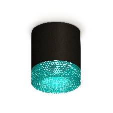 Светильник Ambrella Light XS7402013 SBK/BL черный песок/голубой MR16 GU5.3 (C7402, N7194)
