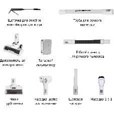 Пылесос моющий портативный Polaris PVCW 8090 500Вт белый