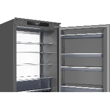 Встраиваемый холодильник Weissgauff WRKI 1970 INV. INOX нержавеющая сталь, 341л, морозилка снизу