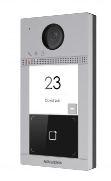 Видеопанель Hikvision DS-KV8113-WME1(B)/Flush цветной сигнал