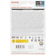 Флешка USB Sandisk CZ460 Ultra (SDCZ460-128G-G46), 128Gb, USB Type-C, R/W 150/30, черный