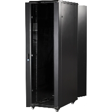 Шкаф серверный Lanmaster (TWT-CBB-32U-6X6-P1) напольный 32U 600x600мм пер.дв.перфор. задн.дв.перфор.2-хст. 800кг черный