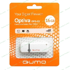 Флешка USB 2.0 QUMO 16Gb Optiva 02 белый QM16GUD-OP2-белый
