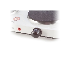 Плита настольная электрическая Centek CT-1507 белый, 2 кВт, ТЭН, конфорки - 2, эмаль, поворотные переключатели