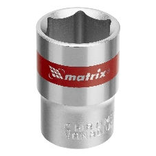 Головка торцевая Matrix, 19 мм, 6-гранная, CrV, под квадрат 1/2