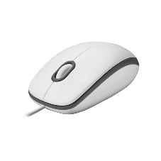 Мышь проводная Logitech M100 белый, 1000 dpi, USB, кнопки - 3