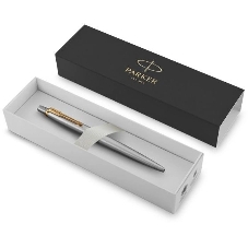 Ручка шариковая Parker Jotter Core K691 (CW1953182) Stainless Steel GT, M, синие чернила, подарочная коробка