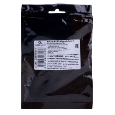 Кабель USB2.0 Cablexpert CCB-USB2-CMCMO1-1MW, TypeC/TypeC, Classic 0.1, 3A, 60Вт, PD/QC3.0, медь, 1м, белый, коробка