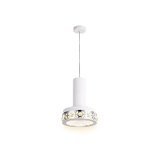 Светильник Ambrella light FA9488 WH/CH белый/хром 4200K 18W D200*590 (без ПДУ)