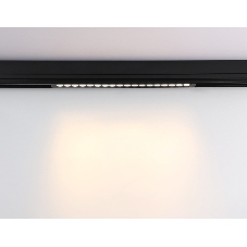 Управляемый светодиодный светильник для шинопровода Magnetic Ambrella light GL1314 BK черный IP20 24W 3000K-6400K 220V 24° 455*25*42 (Без ПДУ)