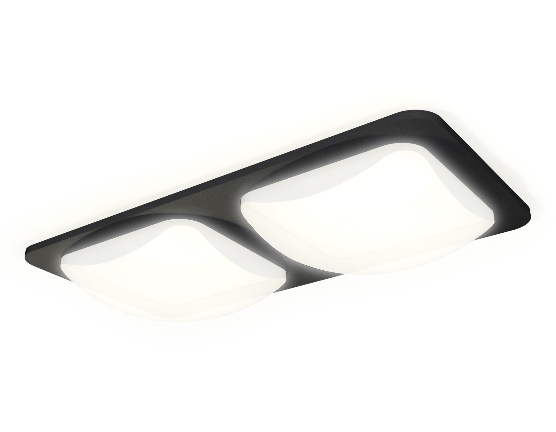 Комплект встраиваемого светильника Ambrella light XC7906014 SBK/FR черный песок/белый матовый MR16 GU5.3 (C7906, N7756)