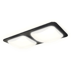 Комплект встраиваемого светильника Ambrella light XC7906014 SBK/FR черный песок/белый матовый MR16 GU5.3 (C7906, N7756)