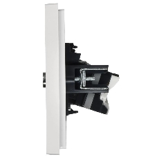 Розетка двойная TV+RJ45 кат.5E IEK FORTE&PIANO FP236 белый