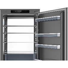 Встраиваемый холодильник Weissgauff WRKI 1970 INV. INOX нержавеющая сталь, 341л, морозилка снизу