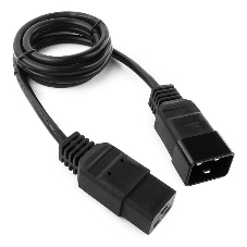 Кабель питания для UPC Gembird/Cablexpert, 1.5м, С19 - C20, 16А, черный, с заземлением