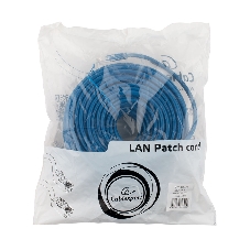 Патч-корд UTP Cablexpert PP12-30M/B cat.5e, 30м, литой, многожильный, синий