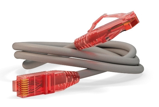Патч-корд Hyperline U/­UTP, Cat.5e, LSZH, 0.5 м, серый 
