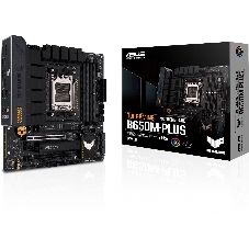 Материнская плата ASUS TUF GAMING B650M-PLUS, AM5, AMD B650, 4xDDR5, 4xSATA, 2xM.2, 1xPCIe 4.0 x16, 1xPCIe 4.0 x4, 1xDP, 1xHDMI, 1x 2.5Gb LAN, 4xUSB-A 3.2 Gen 2, 1xUSB-A 3.2 Gen 1, 1xUSB-C 3.2 Gen 2x2, 5x3.5 мм, 7.1, mATX
