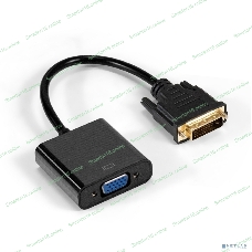 Кабель DVI-D-VGA ExeGate EX-CC-DVID-VGAF-0.2 (25M/15F, 0,2м, позолоченные контакты)