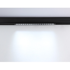 Управляемый светодиодный светильник для шинопровода Magnetic Ambrella light GL1314 BK черный IP20 24W 3000K-6400K 220V 24° 455*25*42 (Без ПДУ)