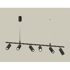 Светильник Ambrella light XB9006130/6 SBK/PBK черный песок/черный полированный MR16 GU5.3 (С9006, С6302, A2061, N6121)