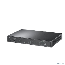 Настольный коммутатор TP-Link TL-SL1311P, 8 портов 10/100 Мбит/с с поддержкой PoE+, 2 гигабитных порта без поддержки PoE, 1 порт SFP, 802.3af/at, бюджет PoE — 65 Вт, стальной корпус