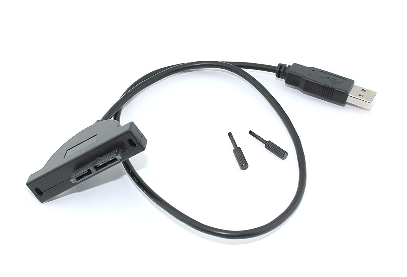 Переходник miniSATA на USB 2.0 на шнурке 50 см с индикаторами питания и чтения HDD