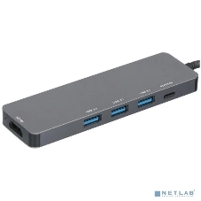 USB-концентратор Gembird UHB-D1, USB Type-C, USB/USB Type-C/PD100W/HDMI, USB Type-C