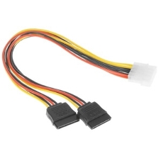Кабель Cablexpert Кабель питания SATA CC-SATA-PSY-0.3M, 30 см, molex 4pin/2x sata15pin, на 2 устр., пакет