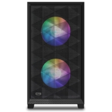 Компьютерный корпус без блока питания PCCooler C3D310 BK ARGB, Mini-Tower, TG, Mesh, 2x120мм ARGB, 2xUSB-A 3.0, mATX, mITX черный